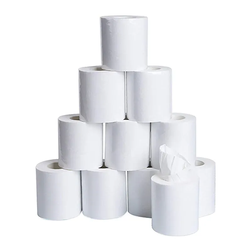 Hot Sale Wholesale Toliet Paper Roll Bathroom Paper Roll Paper Tissue Embossed Wholesale Customized 2ply 3ply 4ply White ISO9001