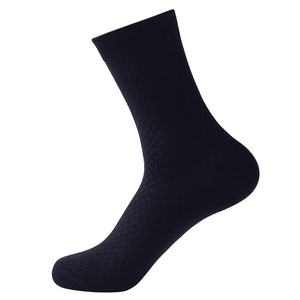 Wholesale <b>Men</b> Women Custom Eco Friendly Sustainable 100% Bamboo Recycled Polyester Organic Cotton Yarn RPET Crew <b>Ribbed</b> <b>Socks</b> - Product Image 3