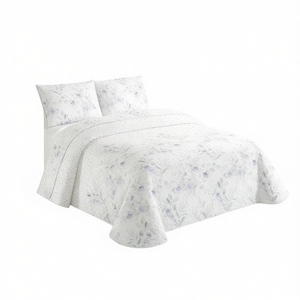 Copriletto Classico Bouti con Stampa Floreale Estiva per Letti da 90-180 cm, 100% Poliestere, Lavabile, Morbido, per Uso Domestico tra le Stagioni - Product Image 1