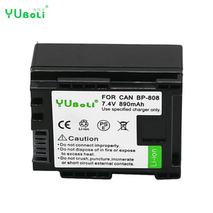 BP-808 Yoboli BP-809 BP808 BP-819 BP-827 Pin 7.4V 890MAh Cho Canon FS300 FS100 XA10 <span class=keywords><strong>VIXIA</strong></span> HG20 HF21 HF S11 HF S10 <span class=keywords><strong>HF11</strong></span> - Product Image 1