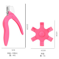 Coupe-ongles français multifonctions en forme de U de haute qualité poignée en plastique faux ongles conseils Cutter