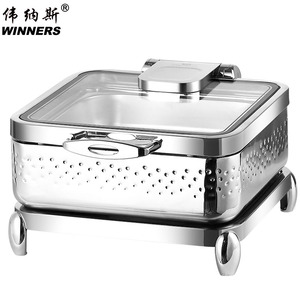 WINNERS Réchaud à buffet professionnel de luxe en acier inoxydable 304 avec support pour hôtels et entreprises - Product Image 2