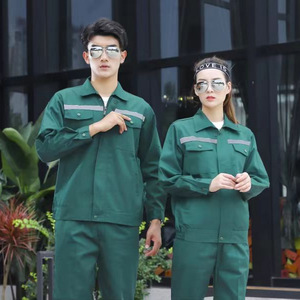 Conjunto de Ropa de Trabajo Qimingfuzhuang, Algodón, Manga Larga, Reflectante, Uniformes de Fábrica y Taller para Hombres y Mujeres - Product Image 4