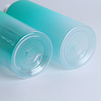 Bouteille à pompe en plastique mat, contenant rond vide pour Lotion, soins de la peau, emballage des cosmétiques, de luxe, 150ml, 200ml, 250ml