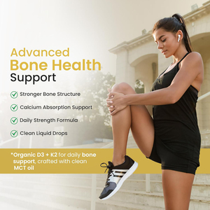 Adult <b>Vitamin</b> D3 K2 <b>Liquid</b> Drops with Organic Omega 3 MCT Oil for Bone Health Immune Support & Calcium Absorption - Product Image 2