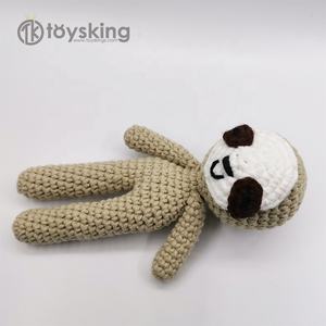Nieuwe Ontwerp Kawaii Gehaakte Dieren Luiaard Knuffel Handgemaakte Amigurumi Gebreide Wilde Baby Speelgoed Voor Groothandel 18Cm - Product Image 5