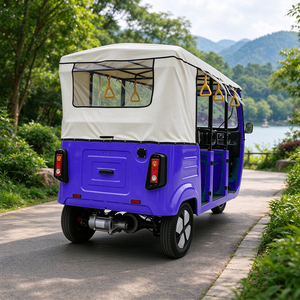 Rickshaw Elettrico EEC COC CE 4 Posti 72V180AH Autonomia 160-170km Vendita Calda per il Sud-Est Asiatico Motore 4000W - Product Image 4