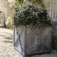 Pot de fleurs de Provence jardinières françaises jardinière topiaire jardinière Versailles en acier