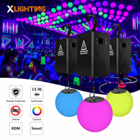 Kinetische RGBW LED-Hebebälle mit DMX512-Windensystem für TV-Shows, Studios, Kirchen und Bühnen