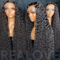 Perruque Remy Bouclée Vietnamienne Brute Cheveux Vierge 13x6 HD Sans Colle Double Drawn Cheveux Humains Indiens Un Donneur pour Femmes