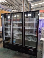 Warehouse Style Supermarket Luxury Beverage Cabinet Air-cooled Suitable for Beverages Beer Milk Etc