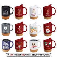 Mug en céramique avec fond en liège, cadeau d'entreprise, mugs et tasses de Noël, mug personnalisé en gros avec logo