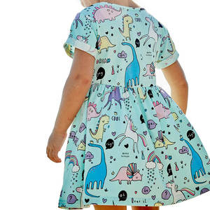 Baby Girl Woven Casual <b>Summer</b> Birthday <b>Dress</b> with Headband Bow Mini Style OEM Service - Product Image 2