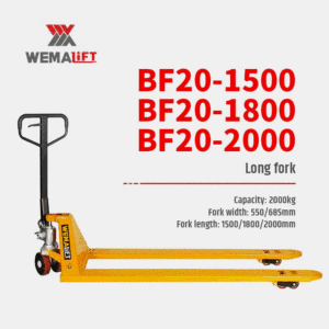 Efficiency Expert Extensión personalizada larga horquilla Pallet Jack Manual <span class=keywords><strong>Segunda</strong></span> <span class=keywords><strong>mano</strong></span> Pallet TruckWarehouse Titan - Product Image 2