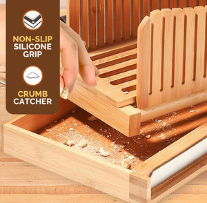 Tre bánh mì cắt với dao bánh mì <span class=keywords><strong>Slicer</strong></span> cho bột chua vòng có thể điều chỉnh bánh mì <span class=keywords><strong>Slicer</strong></span> cho nhà - Product Image 4