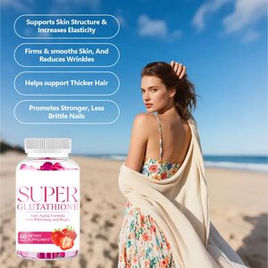 WELLBODY en iyi satmak Biotin Gummies parlayan kollajen beyazlatma cilt l-glutatyon Gummies saç cilt çivi için iyi - Product Image 5