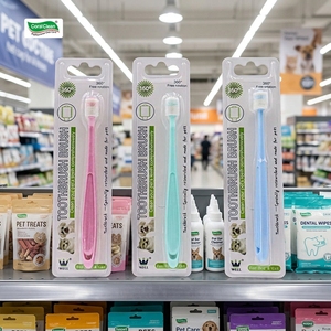 Vente en gros usine – <span class=keywords><strong>Brosse</strong></span> <span class=keywords><strong>à</strong></span> dents en silicone <span class=keywords><strong>pour</strong></span> chien et chat, emballage sous blister, poils souples, sans BPA, soin buccal <span class=keywords><strong>pour</strong></span> animaux, petite tête, douce, <span class=keywords><strong>pour</strong></span> la maison - Product Image 5