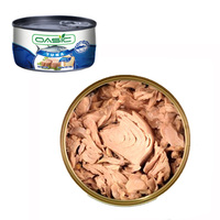 Thon en conserve à l'huile pure, conservation naturelle, poisson en conserve de haute qualité, vente en gros mondiale, prix compétitif