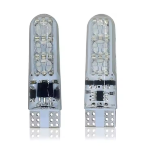 T10 W5W Silicone xe RGB 5050 6SMD LED Side Wedge ánh sáng dome Đèn Đọc Sách 12V Flash Strobe trang trí đèn + Điều khiển từ xa - Product Image 1