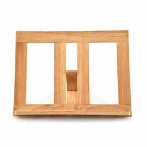 Étagère de lecture en bois massif, réglable, pliable, en bois de caoutchouc, <span class=keywords><strong>tablette</strong></span>, ordinateur portable, étagère en bois portable - Product Image 4