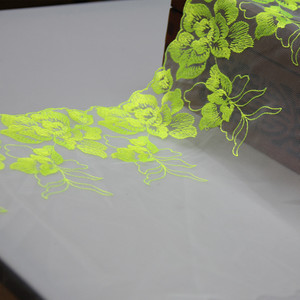 Tùy Chỉnh Thân Thiện Với Môi 3D Thực Vật Thêu Đẹp Pháp Vải Tuyn Lưới Ren Vải Cho Đám Cưới Đảng Dresses Túi Rèm Cửa - Product Image 4