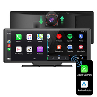 Caméra embarquée avec écran tactile 4K de 10,26 pouces, CarPlay sans fil, Android Auto, écran avec caméra de recul