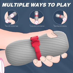 Masturbador de Doble Canal Ajustable, Masturbador de Pene Vibrador, Masturbador Masculino - Product Image 2