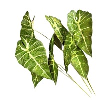 Bouquet décoratif de feuilles de paon artificielles pour la décoration de bureau, de jardin et de la maison, fleurs artificielles en plastique, plantes artificielles