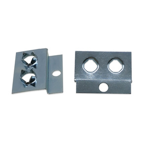 E219 6 Blue Zinc Furniture Hinge Double Hole Flush <b>Mount</b> Hidden Hook For Picture <b>Frame</b> Mounting Minimalist Design - Product Image 3