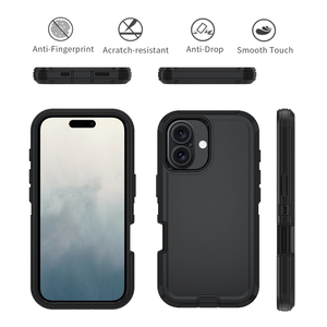 Nouvelles coques Defender Plus avec clip ceinture et béquille, protection intégrale robuste pour <span class=keywords><strong>iPhone</strong></span> 16 15 14 13 12 <span class=keywords><strong>11</strong></span> 8 Pro Max, échantillon gratuit - Product Image 2