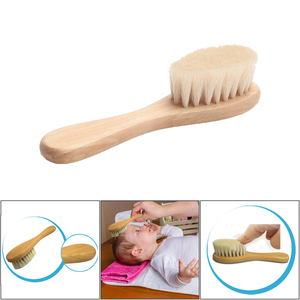 Cepillo para Bebés de Pelo de Cabra, Precio de Fábrica, Muestra Gratis, Venta al por Mayor, Cepillo para Masaje Capilar Infantil, Mini Cepillo de Madera para <span class=keywords><strong>Recién</strong></span> <span class=keywords><strong>Nacidos</strong></span> - Product Image 6