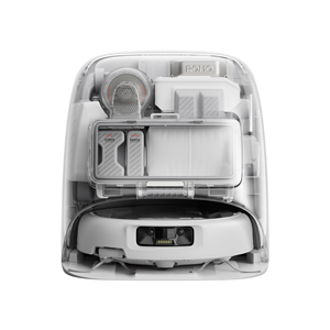Aspirateur robot automatique DJI Quality ROMO, nettoyeur de sol intelligent avec lavage à température contrôlée, double brosse anti-adhérence et auto-nettoyant - Product Image 1
