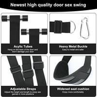 Kit de Balançoire de Porte BDSM pour Couples avec Bandeau, Sangle de Balançoire Ajustable et Poignées pour Positions Intimes, Jeu pour Adultes