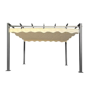 <span class=keywords><strong>Jardin</strong></span> extérieur cour toit rétractable aluminium raisin pavillon pergola - Product Image 1