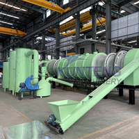 Machine continue de carbonisation de la biomasse sciure de bois noyau de palme coquille de noix de coco charbon de bois faisant la machine machine à briquettes
