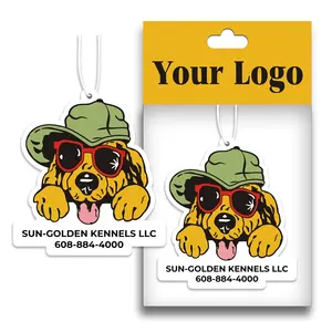 Custom Logo Papier Auto Luchtverfrisser Opknoping