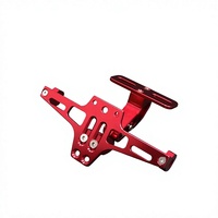 Support de plaque d'immatriculation pliable universel en alliage d'aluminium pour scooter électrique