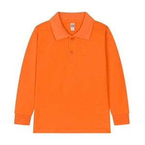 Polo à manches longues pour garçons, couleur unie, tricoté, uniforme scolaire pour enfants - Product Image 1