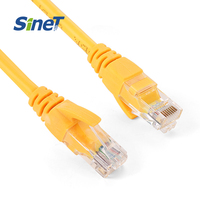 Câble LAN Cat6 haute performance 50 pieds UTP 4 paires échouées 7/0.16mm câble Ethernet BC/CCA RJ45 cuivre rouge cordon de raccordement 8M de longueur