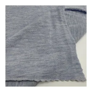 Chinese Supplier Single Jersey Fabric Top Quality Customized 96% Viscose 4% Spandex Melange Jersey Knit Fabric
