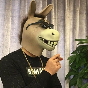 Máscara Divertida <span class=keywords><strong>de</strong></span> Animales para Cosplay, Máscara <span class=keywords><strong>de</strong></span> Perro y Caballo, Disfraces <span class=keywords><strong>de</strong></span> Halloween para TV y Cine, Accesorios <span class=keywords><strong>de</strong></span> Disfraces - Product Image 2