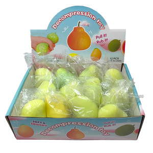 Jouet à presser à rebond lent sur le thème de la mangue, fruit anti-stress liquide pour les enfants de 5 à 7 ans - Product Image 2