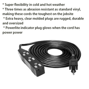 125V 3 cửa hàng công nghiệp USA PVC SJT dài mở rộng dây với nhiều cửa hàng Ổ cắm điện - Product Image 2