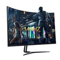 Monitor gaming 32 inci, Monitor gaming 1500R OEM tanpa bingkai QHD 2k melengkung 165HZ
