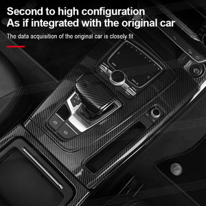 Accesorios de Tuning para <span class=keywords><strong>Audi</strong></span> <span class=keywords><strong>Q5</strong></span> SQ5 FY <span class=keywords><strong>Sportback</strong></span>: Molduras Interiores de Fibra de Carbono, Panel de Cambios, Consola Central, Cubierta de Reposabrazos - Product Image 4