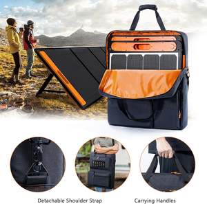 Sac de transport compatible avec les panneaux solaires <span class=keywords><strong>SolarSaga</strong></span> 100W 100X 200W, sac de rangement pour 2 panneaux solaires avec plusieurs poches - Product Image 5