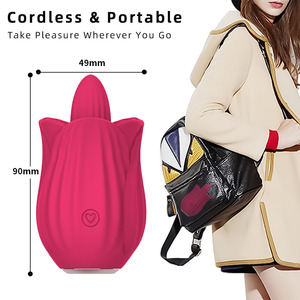 Kovida Vibrator lickking mawar lidah Vibrator klitoris Oral puting mainan <span class=keywords><strong>Sey</strong></span> Vibrator Licking mawar untuk wanita - Product Image 2