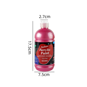 Pintura Acrílica Xin Bowen en Envase Jumbo de 500 ml, 33 Colores <span class=keywords><strong>para</strong></span> Pintores y Arte en Lienzo - Pinturas de Alta Calidad - Product Image 3