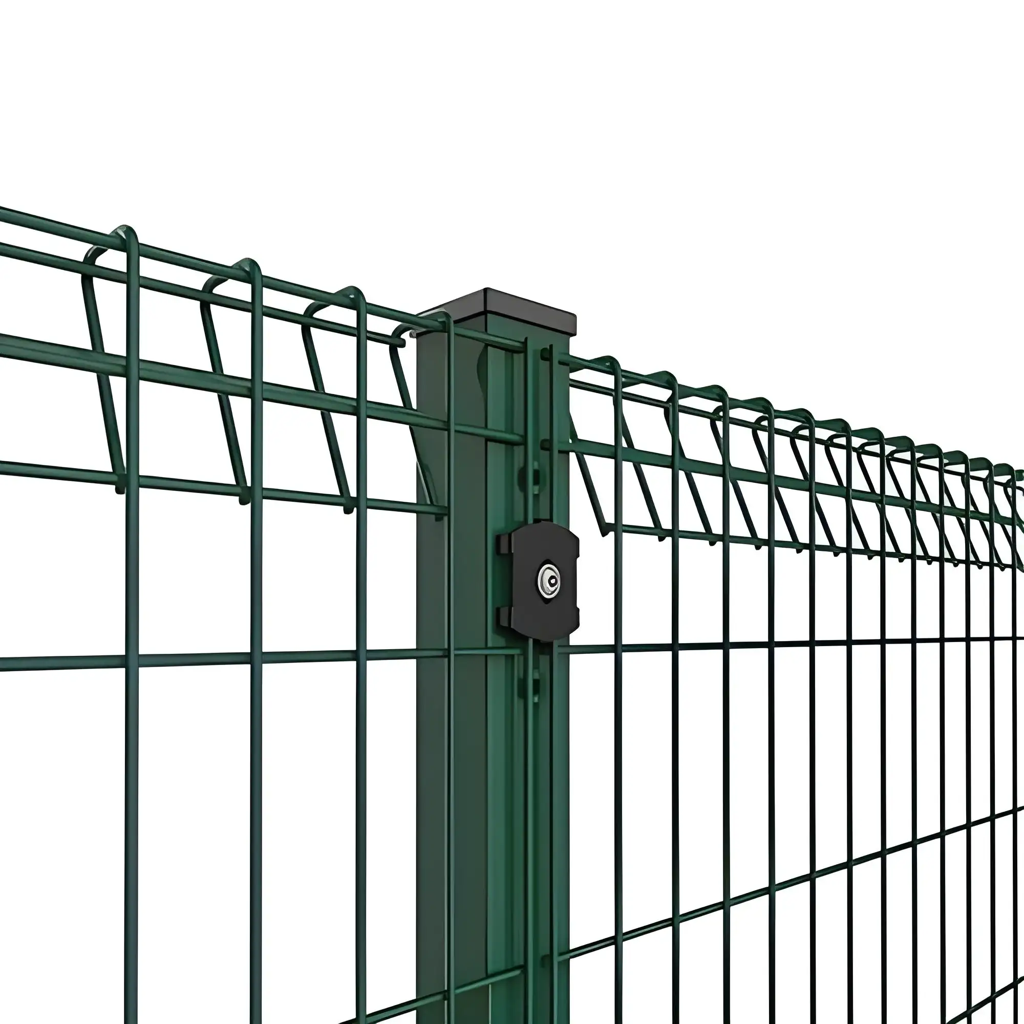 Дешевая цена, ПВХ покрытие шириной 2,5 м, 3 м, металлическая сварная сетка, забор для сада, 3D пышный треугольный изогнутый забор для продажи