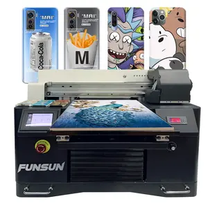 Nieuwe Impresora 3d Uv Inkjet Printer Fles Pen Telefoon Geval Printer Drukmachine A3 Flatbed Uv Printer